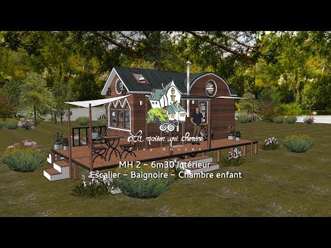 Tiny House MH 2 - Baignoire - Escalier - Chambre enfant