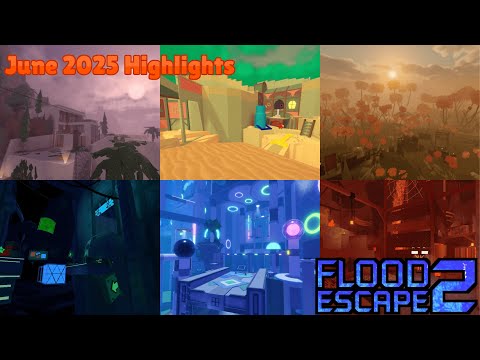 Flood Escape 2 - June 2025 Highlights (All Maps)