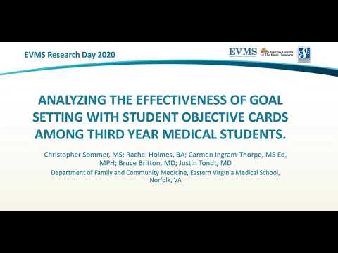 Thumbnail image of video presentation for Analyzing the Effectiveness of Goal Setting with Student Objective Cards among third year medical students