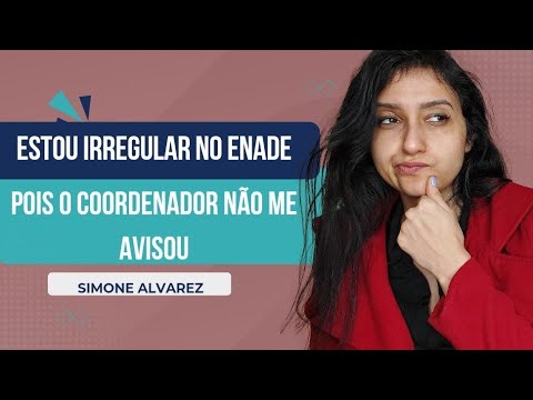 Estou irregular no Enade 2023 porque meu coordenador não me avisou sobre o #enade . O que faço?