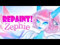 Repaint! Zephie the Air Dragon OOAK Monster High Doll