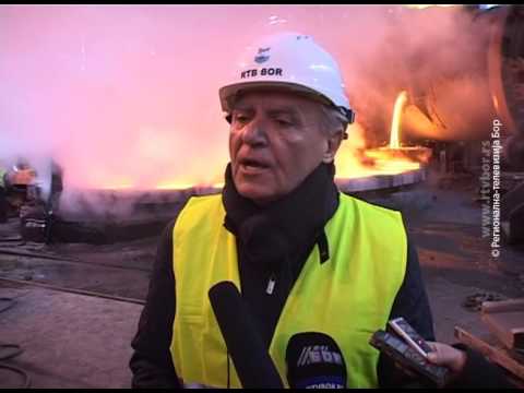 RTB Bor u aprilu proizveo jedanaest odsto više bakra, 02. maj 2016. (RTV Bor)