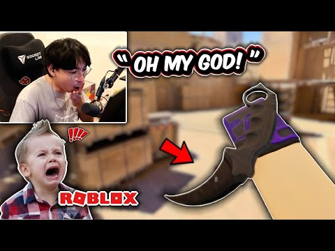 TenZ Pulls a GOLD then STOMP on Kids in ROBLOX CS2...