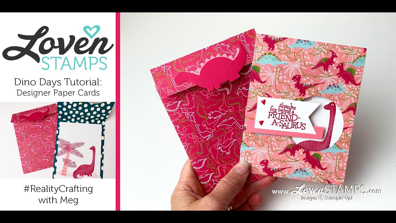 Real-time Design Tips: Peek-A-Boo Dino Card with #RealityCrafting