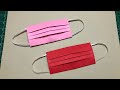 How To Make A PAPER MASK Ll Easy Origami FACE MASK DIY Paper Crafts