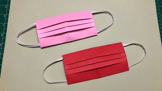 How to make a PAPER MASK 😷 ll Easy Origami FACE MASK || DIY Paper Crafts