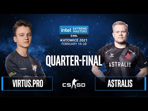 CS:GO - Astralis vs. Virtus.pro [Train] Map 2 - IEM Katowice 2021 - Quarter-final