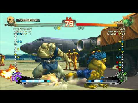 SSF4 AE 2012: ProudStrawberry (Gouken) vs T SRAI (Blanka) - Xbox Live Ranked Match