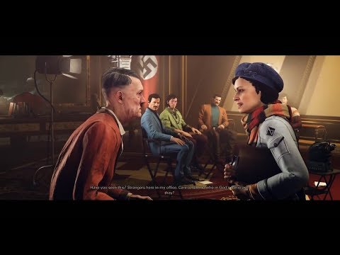 Wolfenstien II pt.8 The Movie Audition on Venus! Meeting Hitler! Livestream on PC HD/60fps