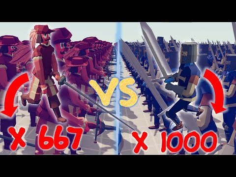 TABS 1000 Swords vs 667 Fencers