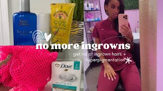 ✨HOW TO GET RID OF INGROWN HAIRS & HYPERPIGMENTATION IN THE BIKINI AREA (Tips from an Esthetician)✨