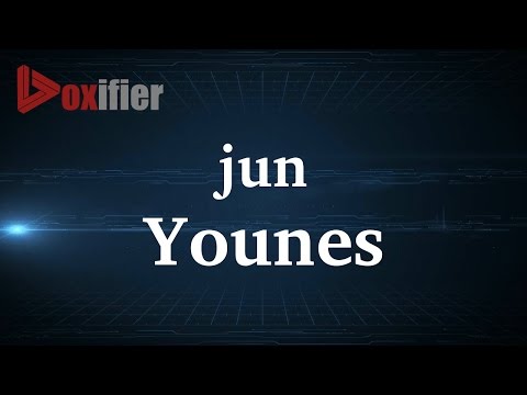 How to Pronunce Younes in French - Voxifier.com