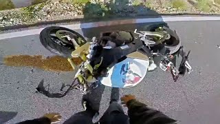10 Minutes OF CRAZY, INSANE and SCARY Motorcycle Moments - Ep. 622