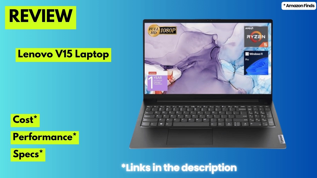 Miniatura da avaliação em vídeo de Notebook Lenovo V15 G4 AMN AMD Ryzen 5 16GB RAM 256GB SSD Windows 11 Pro