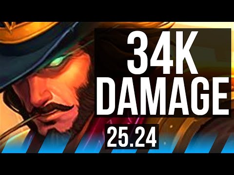 TWISTED FATE vs YONE (MID) | Good KDA: 11/1/14, 34K damage | KR Master | 25.24
