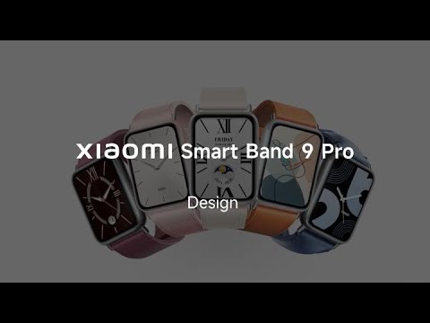 Išmanuioji apyrankė Xiaomi Smart Band 9 Pro, Sidabrinės spalvos korpusas su pilkos spalvos silikoniniu dirželiu video