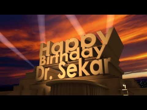 Happy Birthday Dr  Sekar