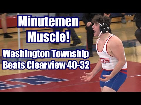 Washington Township 40 Clearview 32 | Wrestling | Martin, Petracci, Sebastiani + Lucia pins