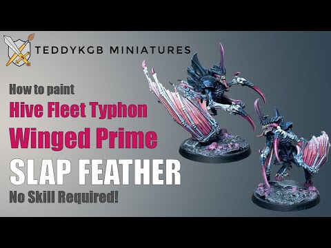 How To Paint Hive Fleet Typhon Winged Tyranid Prime