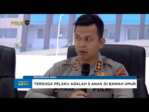 POLDA RIAU MELAKUKAN KONFERENSI PERS DUGAAN KEKERASAN TERHADAP ANAK DI BAWAH UMUR