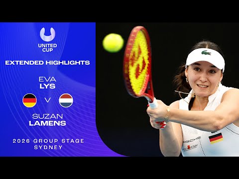 Eva Lys v Suzan Lamens Extended Highlights | United Cup 2026 Group F