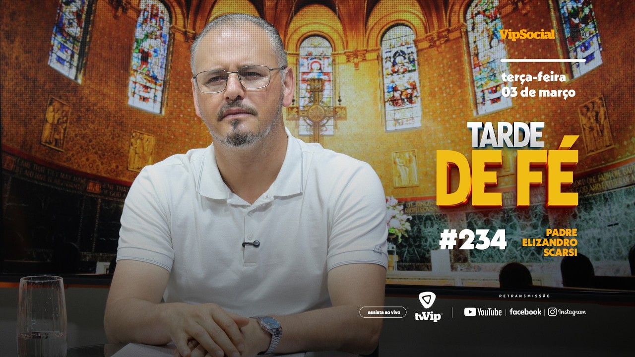 Padre Elizandro conduz uma tarde de fé para renovar a esperança nesta terça-feira, 03 de março