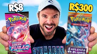 R$8 vs R$300 Booster Pack Pokémon! Lucro ou Prejuízo?