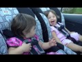 Twin Baby Sisters Discover Hand Holding The Lyla Flora Show Top Down Holding Hands Giggles