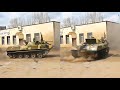 Russian tank drifting in Ukraine