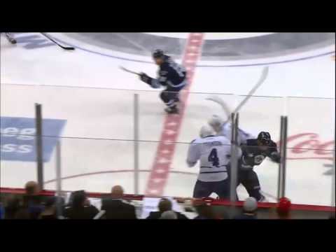 James Wright plows through Cody Franson