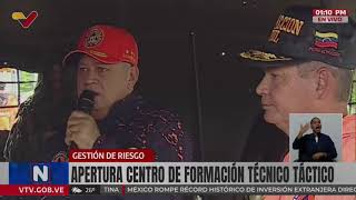 Diosdado Cabello inaugura centro de formación técnico táctico en Portuguesa