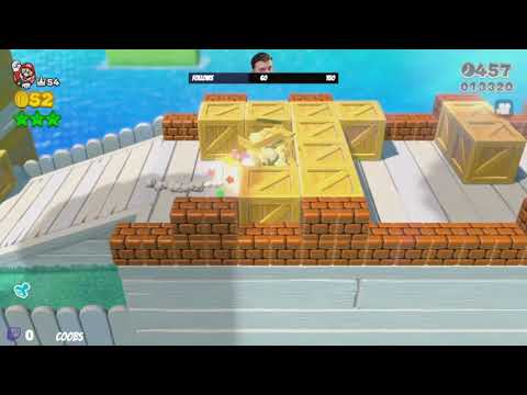 Mario 3D World 1-1 100% Speedrun [00:59]