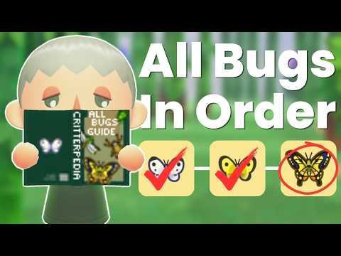 Catching Every ACNH Bug In Order!