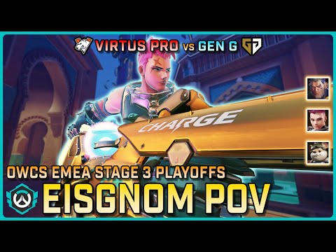 [ Eisgnom ] HUGE Grav Usage | Virtus Pro vs Gen G | OWCS EMEA Stage 3 Playoffs