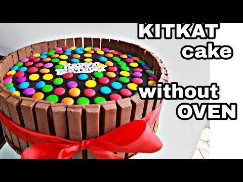 #KitKat_Gems_Chocolate_cake    without oven    Fizza's mom kitchen
