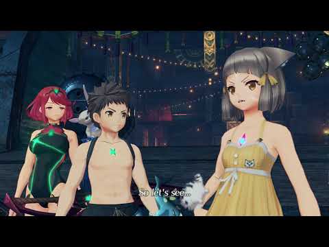 Xenoblade Chronicles 2 Swimsuit Edition Cutscene 058 - Theft of Roc's Core Crystal