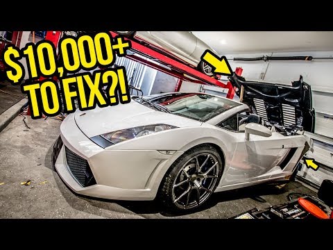 My Cheap Lamborghini's Expensive Convertible Roof Is Broken For A STUPID Reason