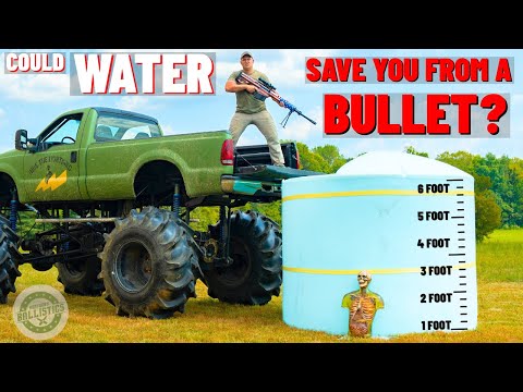 Could WATER Save You From A BULLET ??? (50 BMG, 556, 9mm & More)