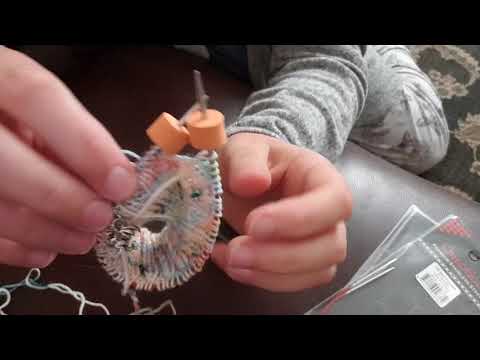How I knit on 9inch circular needles