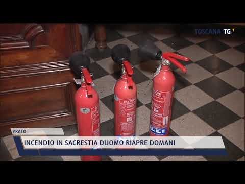 2021-10-19 PRATO - INCENDIO IN SACRESTIA DUOMO RIAPRE DOMANI