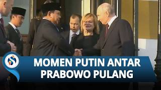 Momen Hangat Putin Antar Pulang Prabowo hingga ke Mobil usai Bertemu di Kremlin
