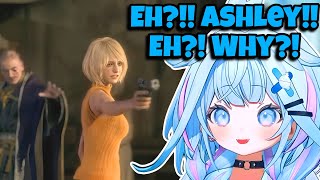​Mizumiya Su "Panics" as Ashley Points a Gun at Leon! [RE4 Remake]