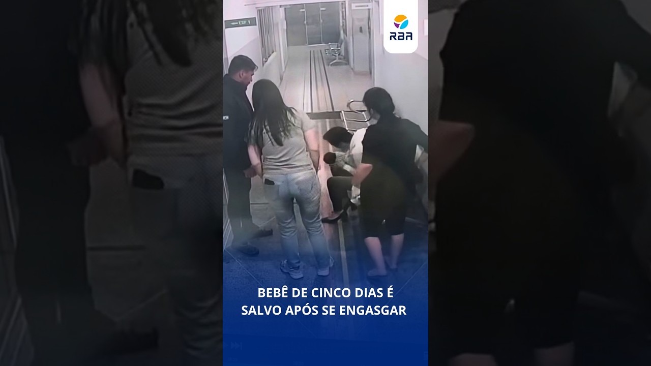 Vídeo: enfermeira salva bebê de cinco dias que chegou engasgado a unidade de saúde em Apiúna