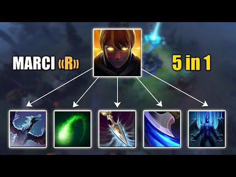 Marci "R" in 5 different combos