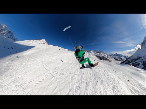 Snowkite glide to aerial loop - GoPro MAX + @SailVideoSystem mount