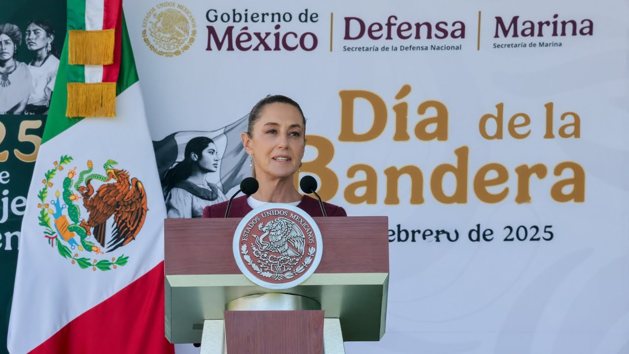 Mensaje de la presidenta Claudia Sheinbaum Pardo en el Día de la Bandera