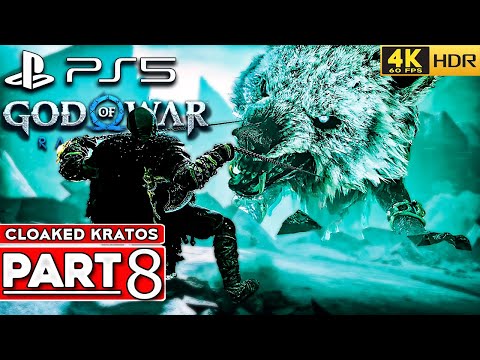 (PS5) GOD OF WAR RAGNAROK Walkthrough Part 8 Cloaked Kratos NO HUD [4K 60FPS HDR] - No Commentary