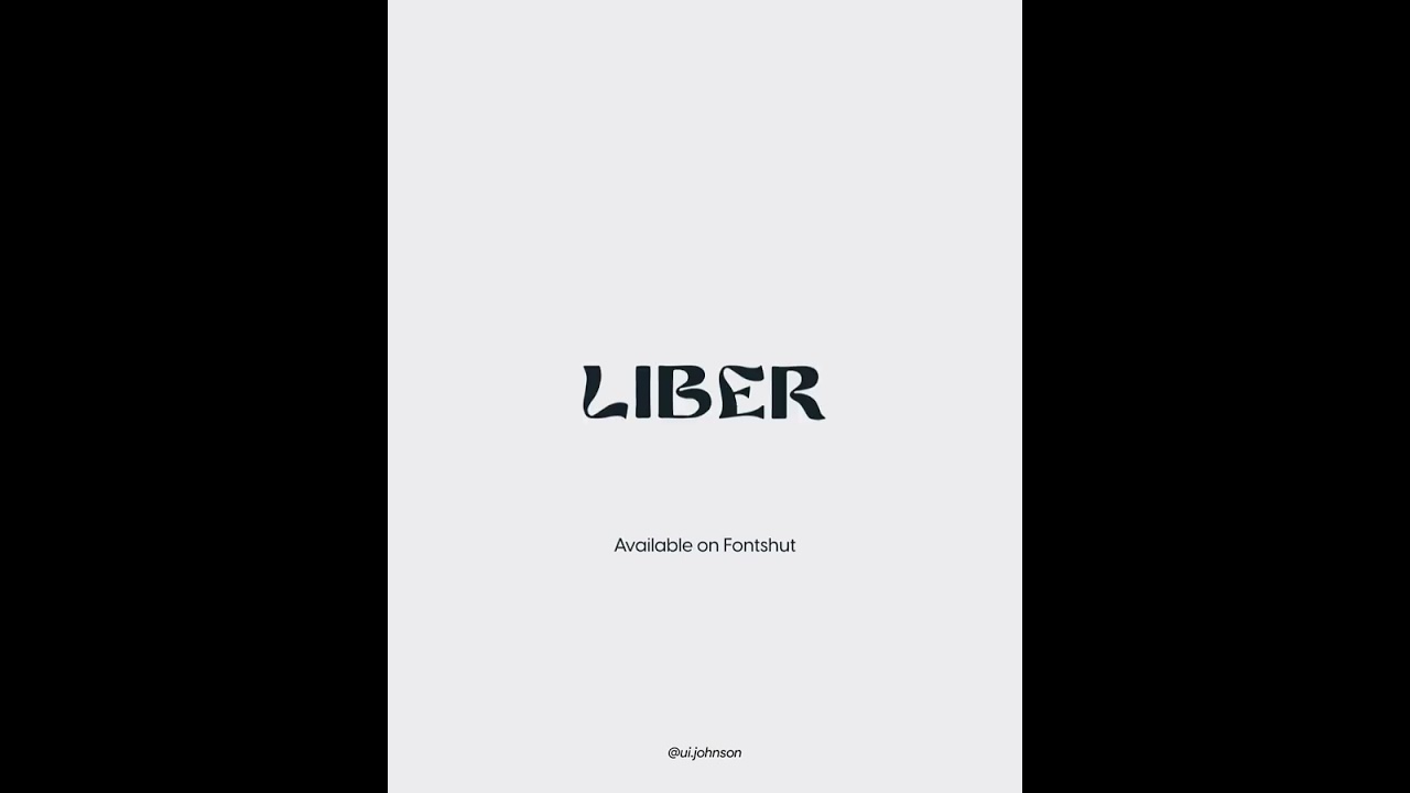 Fonts that feel like a logo by ui.johnson