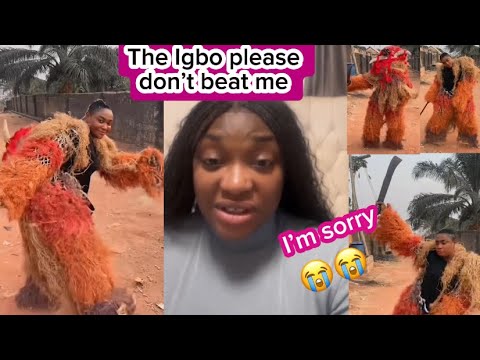 Lizzy Gold Blacklisted By The Igbos For Making Mockery Of Their Masquerade (ajibusu)