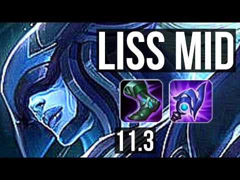 LISSANDRA vs ANNIE (MID) | 3/0/5, 1500+ games, Rank 8 Liss, 900K mastery | KR Master | v11.3